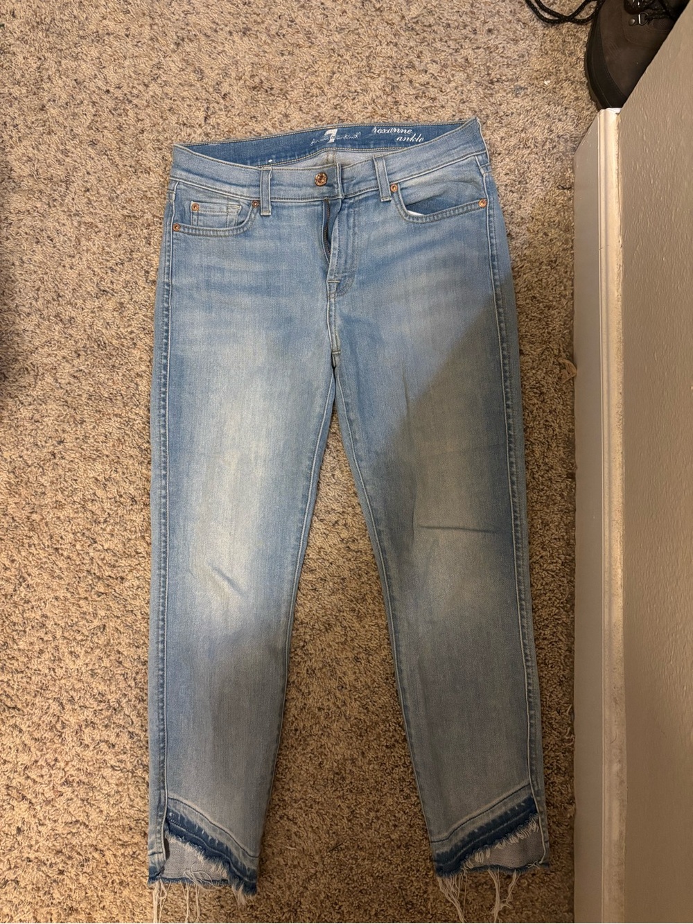 7 For All Mankind Light Blue Skinny Jeans